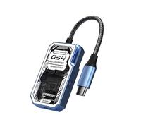 Universals USB C 4-in-1 Transparent Adapter Fast Speed 5 Gbps Data Synchronised Multiple Device Support Not Software Requires Lightweight Mobility Travel-friendly Multiports USB C Expander