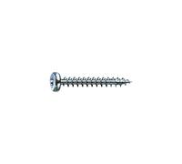 Universalschraube, 5,0 x 30 mm, 200 Pieces, T-STAR plus, half round head, full thread, 4CUT, WIROX A3J, bright galvanized, 0201010500303