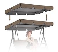 UniversalWaterproofUVResistantSwingCanopyReplacementCover2/3SeaterOutdoorSunShadeHammockTopforSwingSeatsCanopyOnly