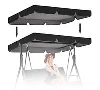 UniversalWaterproofUVResistantSwingCanopyReplacementSunShadeCoverfor2/3SeaterOutdoorHammocks&SwingSeatsCanopyTopOnly