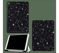 Universe 10.2 inch Case for iPad 9th/8th/7th Generation Case with Pencil Holder,Tri-fold Stand Protective Cover with Auto Sleep Wake for iPad Case 10.2 inch 2021/2020/2019 Constellations Starry Sky