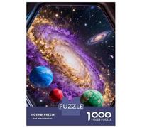 universe 1000 Piece Jigsaw Puzzle Cosmic Galaxy Planet Cardboard Puzzle Adult Puzzles Educational Puzzle Family Puzzle Puzzles for The Whole Family 70x50cm/1000pcs