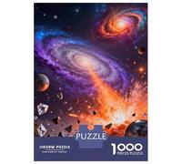 universe 1000 Piece Jigsaw Puzzle Cosmic Galaxy Planet Cardboard Puzzle Adult Puzzles Educational Puzzle Family Games Night Puzzles for The Whole Family 38x26cm/1000pcs