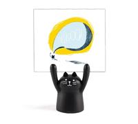 Universe Alien Monster Cat in The Night Memo Holder Cartoon Black Cat Stand Decoration