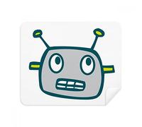 Universe And Alien Gray Robot Phone Screen Cleaner Glasses Cleaning Cloth 2pcs Suede Fabric