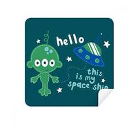 Universe And Alien Hello Alien Glasses Cleaning Cloth Phone Screen Cleaner Suede Fabric 2pcs