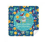 Universe And Alien In The Space Glasses Cleaning Cloth Phone Screen Cleaner Suede Fabric 2pcs