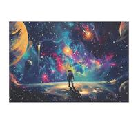 Universe Astronaut Jigsaw Puzzles for Adults 100 Pieces Educational Toys Challenging Game 100 Piece Puzzles for Adults for The Whole for Women Gifts for Men