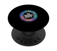 Universe Awaits Cosmic Galaxy Design for Astronomy Lover PopSockets Adhesive PopGrip
