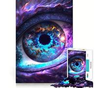 Universe Dragon Eye Jigsaw for Adults1000 Pieces Brain Focus Game Precision Cut Smooth Edges Amusing Challenge for Waiting Time (38x26cm)