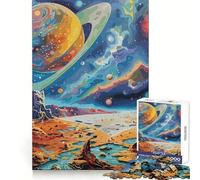 Universe Fantasy 1000 Pieces Puzzles for Adults Memory Enhance Gentle Pastime Accurate Cut Thoughtful Gift (38x52cm)