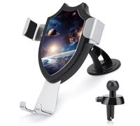 Universe Galaxy Car Phone Mount Universal Auto Phone Holder Adjustable Cellphone Car Mount 360° Rotation, Dashboard & Windshield & Air Vent Strong Suction Cup Phone Stand Compatible with All Smartphon