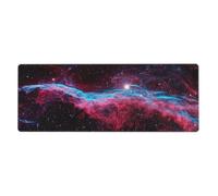 Universe Galaxy Extended Gaming Mousepad 80 x 30 cm Large Desk Mat | Non-Slip Rubber Base, Stitched Edges, Smooth Surface, 3mm Thick, Foldable Design For Office Gaming
