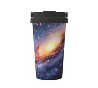 Universe Galaxy Outer Space Print Insulated Coffee Tumbler, 500ml Leakproof Stainless Steel Travel Mug, Double Walled, Hot & Cold Drinks - Perfect for Commuting, Office, Home