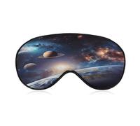 Universe Galaxy Outer Space Sleep Mask Eye Masks for Sleep Sleeping Mask Sleep Masks for Women Men Sleep Mask Blackout Adjustable Sleep Mask Travel Eye Mask Side Sleeper Eye Mask