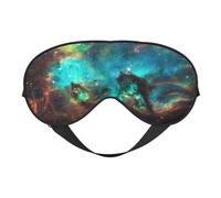 Universe Galaxy Space Double Sided Sleep Mask Soft Comfortable Light Blocking Eye Cover for Night Rest