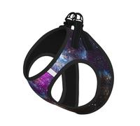 Universe Galaxy Space Print Harness Leash Set For Cats And Dogs, Reflective Adjustable, Soft Breathable Mesh Vest With Escape-Proof Lead, For Small Pets And Kitten Puppies