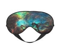 Universe Galaxy Space Print Sleep Mask Eye Masks Blindfold Eye Cover Eyeshade for Night Sleeping Travel Airplane Ues