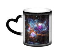 Universe Galaxy Space Print Thermal Color Changing Mug, Ceramic Coffee Cup, Magic Mug for Home Office Cafe