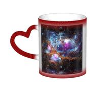 Universe Galaxy Space Print Thermal Color Changing Mug, Ceramic Coffee Cup, Magic Mug for Home Office Cafe