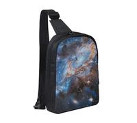 Universe Galaxy Space Printed Chest Bag Sling Bag for Men Women, Waterproof Crossbody Backpack Men Bag for Runner Workout Hiking Cycling Travel