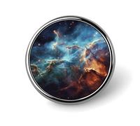 Universe Galaxy Space Round Badge Cute Brooch Hats Jackets Decor Personalized Lapel Pin Clothing Jewelry Accessories for Wedding Party Gift