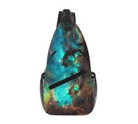 Universe Galaxy Space Sling Chest Bag - Slim Sling Backpack For Men Women Lightweight Travel Shoulder Bag Crossbody Casual Daypack