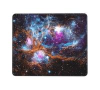 Universe Galaxy Space Thick Comfort Mouse Pad with Lock Edge Design, Large Non-Slip Rubber Base Desk Mat for Office