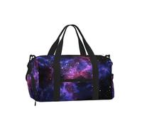 Universe Galaxy Star Space Print Handheld Crossbody Sports Luggage Bag â€“ Large Reusable Canvas Tote, Lightweight Travel & Gym Bag