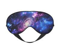 Universe Galaxy Star Space Printed Eye Mask,Blackout Sleep & Eye Mask for Women,Sleep Mask with Adjustable Strap, Suitable for Both Bedtime and Travel