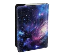 Universe Galaxy Star Space Printed Passport Holder - 6.5 x 4.5 Inch RFID Blocking Travel Wallet,Stylish Passport Cover,Lightweight Document Organizer for Cards
