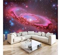 Universe Galaxy Wall Mural 3D Effect Space Planets Non-Woven Self-Adhesive Wallpaper Living Room Bedroom Home Decor TV Background Large Art Wall Painting 400x280 cm