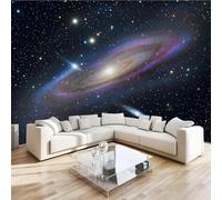 Universe Galaxy Wall Mural 3D Effect Space Planets Non-Woven Self-Adhesive Wallpaper Living Room Bedroom Home Decor TV Background Large Art Wall Painting 430x300 cm
