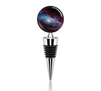 Universe Galaxy Wine Stopper Zinc Alloy Beverage Bottle Stopper Reusable Leak Proof Wine Cork Cute Champagne Saver Decorative Bottle Sealer Plug Gift for Men Women
