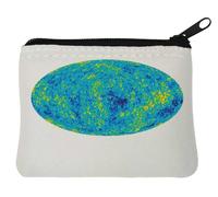 Universe in A Picture Science Style Art Neoprene Coin Purse Pouch 10x11cm White