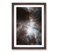Universe in Abstract Vol.1 Framed Print | A2 Walnut Framed Wall Art | Ready to Hang | Abstract Fantasy Picture | Living Room Bedroom Lounge Office