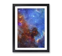 Universe In Abstract Vol.13 Modern Framed Print | A4 Black Framed Wall Art | Ready to Hang | Abstract Fantasy Picture | Living Room Bedroom Lounge Office
