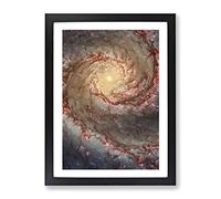 Universe In Abstract Vol.27 Modern Framed Print | A4 Black Framed Wall Art | Ready to Hang | Abstract Fantasy Picture | Living Room Bedroom Lounge Office