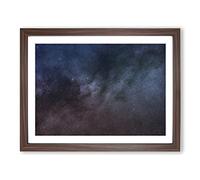 Universe In Abstract Vol.44 In Abstract Modern Art Framed Print | A4 Walnut Framed Wall Art | Ready to Hang | Abstract Fantasy Picture | Living Room Bedroom Lounge Office