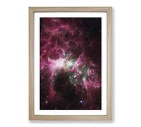 Universe in Abstract Vol.6 Framed Print | A2 Oak Framed Wall Art | Ready to Hang | Abstract Fantasy Picture | Living Room Bedroom Lounge Office