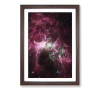 Universe in Abstract Vol.6 Framed Print | A2 Walnut Framed Wall Art | Ready to Hang | Abstract Fantasy Picture | Living Room Bedroom Lounge Office