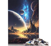 Universe Infinity Jigsaw Puzzles 1000 Pieces for Adults Wooden Puzzles Brain Exercise Challenge Game Entertainment Gifts Teenagers Family Activity (38x26cm)