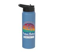 Universe is Made of Protons Neutrons Electrons Morons Stainless Steel Insulated Water Bottle