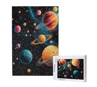 Universe Jigsaw Puzzles for Adults 300 Piece,Earth Puzzles for Adults Wooden, Funny/Difficult/Impossible/Challenging Decompression Games, As a Birthday for Women and Men ML-924