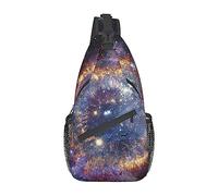 Universe Milky Way Galaxy Men's Sling Backpack, Travel Hiking Day Bag Crossbody Shoulder Bag.