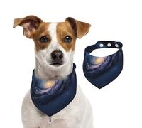 Universe Milky Way Galaxy Print Christmas Pet Scarf Wear Gift Accessory For Holiday Special Parties Occasions