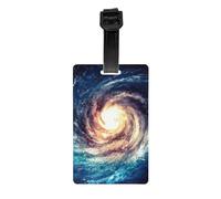 Universe Milky Way Galaxy Print Luggage Tags for Suitcases Labels Set Travel Essentials Detachable Business Trip
