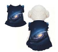 Universe Milky Way Galaxy Print Pet Breathable Sleeveless Skirt S