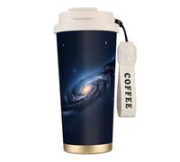 Universe Milky Way Galaxy Print Stainless Steel Insulated Travel Coffee Mug, Camping Mug,Coffee Tumbler For Men Women