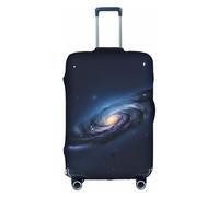 Universe Milky Way Galaxy print Washable Travel Luggage Cover Abstract Colorful Print Luggage Suitcase Protector, White, Small, White, Small